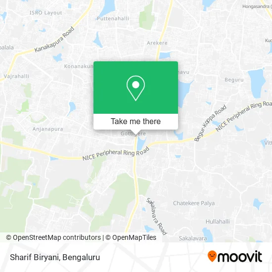 Sharif Biryani map