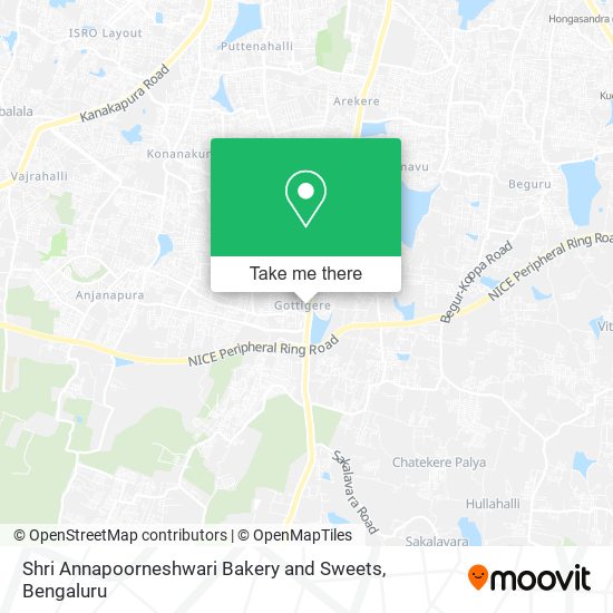 Shri Annapoorneshwari Bakery and Sweets map