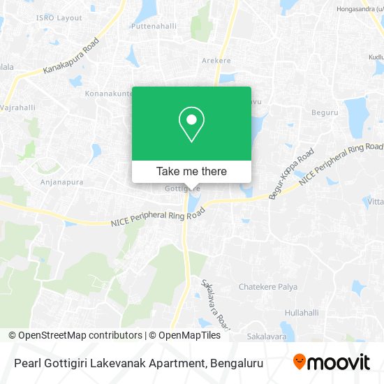 Pearl Gottigiri Lakevanak Apartment map