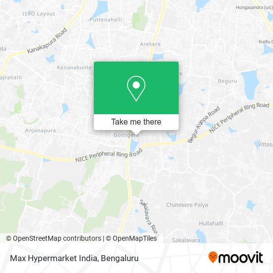 Max Hypermarket India map