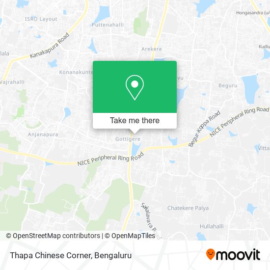 Thapa Chinese Corner map