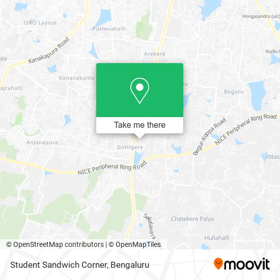 Student Sandwich Corner map