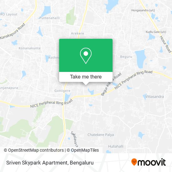 Sriven Skypark Apartment map