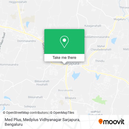 Med Plus, Medplus Vidhyanagar Sarjapura map