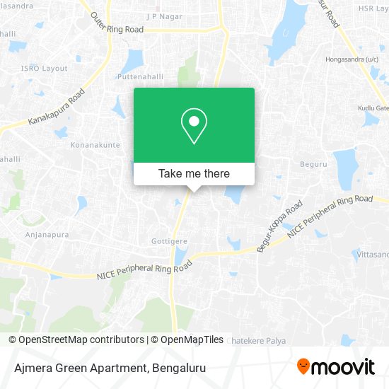 Ajmera Green Apartment map