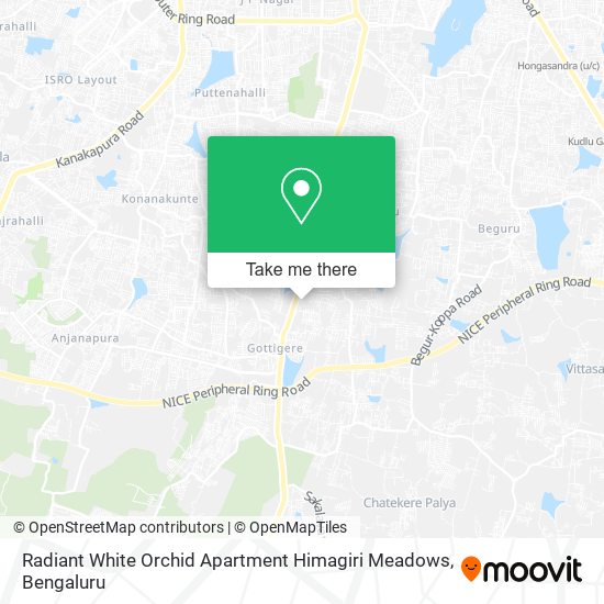Radiant White Orchid Apartment Himagiri Meadows map