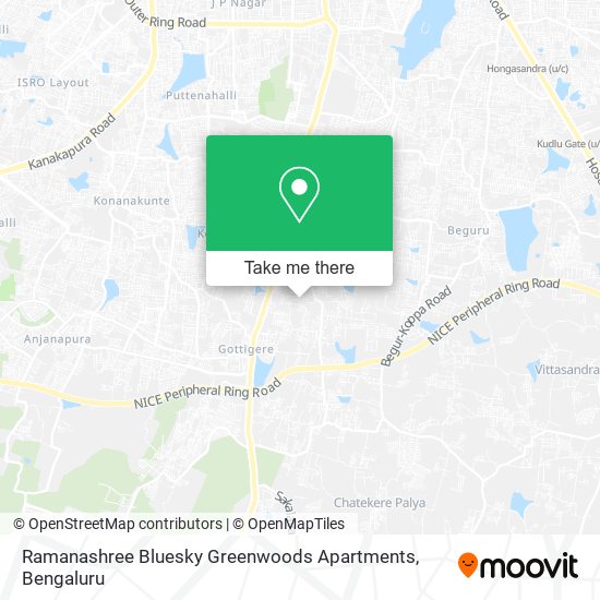 Ramanashree Bluesky Greenwoods Apartments map