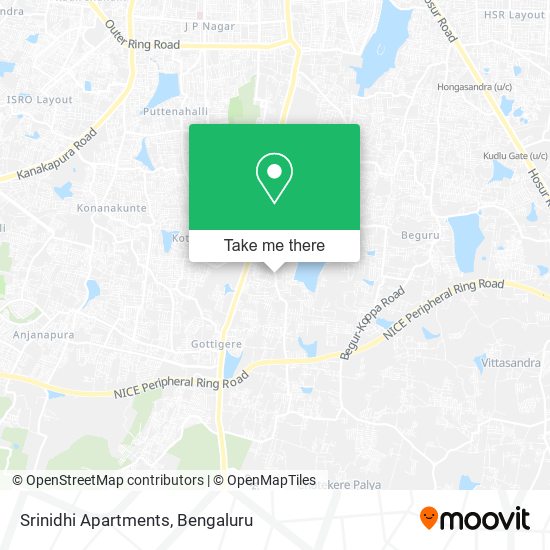 Srinidhi Apartments map