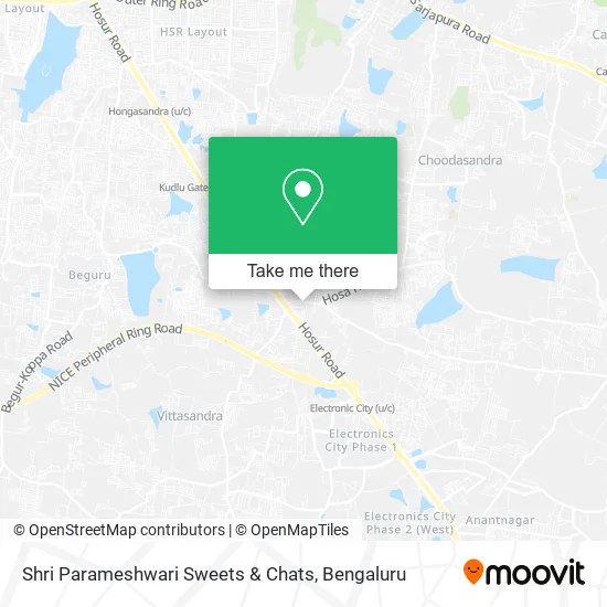 Shri Parameshwari Sweets & Chats map