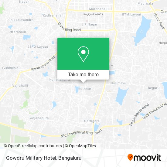 Gowdru Military Hotel map