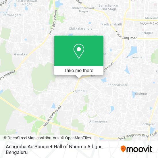 Anugraha Ac Banquet Hall of Namma Adigas map