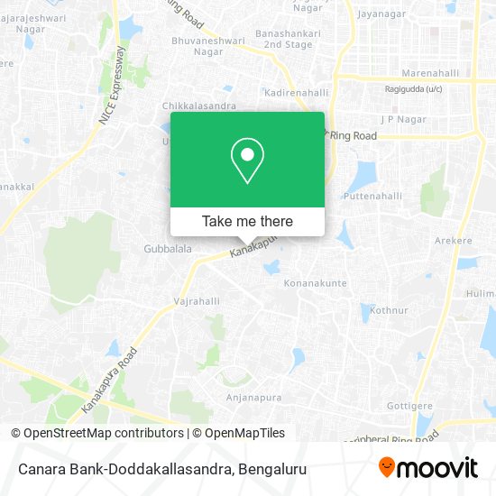 Canara Bank-Doddakallasandra map