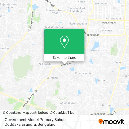 Government Model Primary School Doddakalasandra map