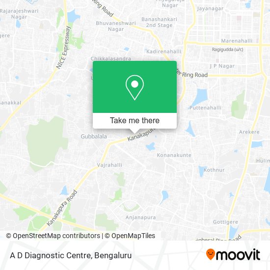 A D Diagnostic Centre map