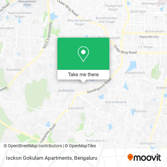 Isckon Gokulam Apartments map