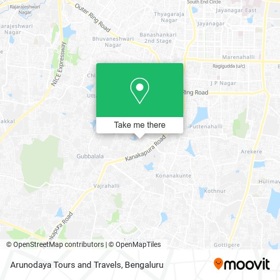 Arunodaya Tours and Travels map