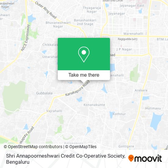 Shri Annapoorneshwari Credit Co-Operative Society map