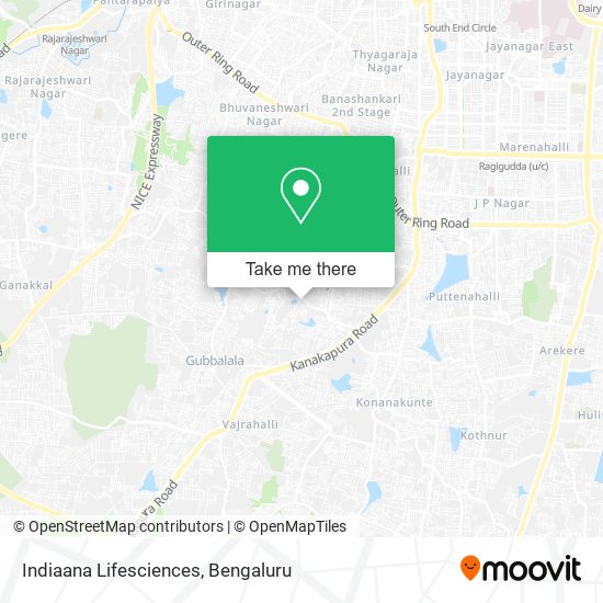 Indiaana Lifesciences map