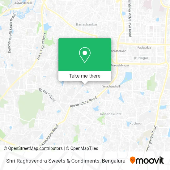 Shri Raghavendra Sweets & Condiments map