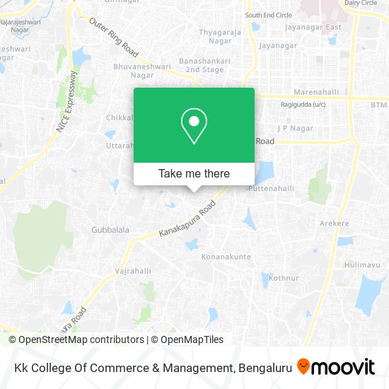 Kk College Of Commerce & Management map