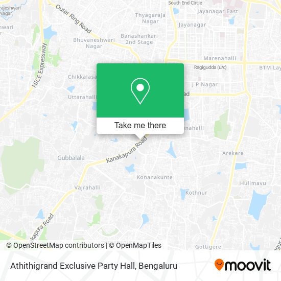 Athithigrand Exclusive Party Hall map