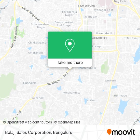 Balaji Sales Corporation map