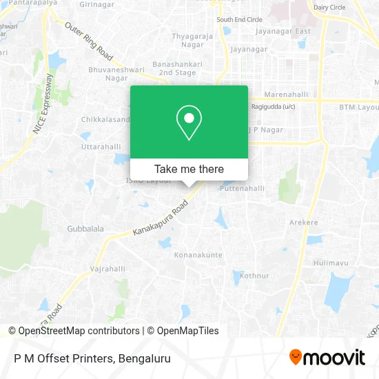 P M Offset Printers map