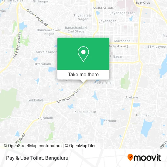 Pay & Use Toilet map