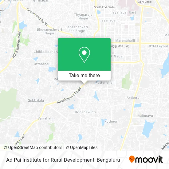 Ad Pai Institute for Rural Development map