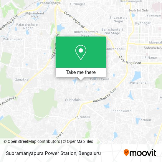 Subramanyapura Power Station map