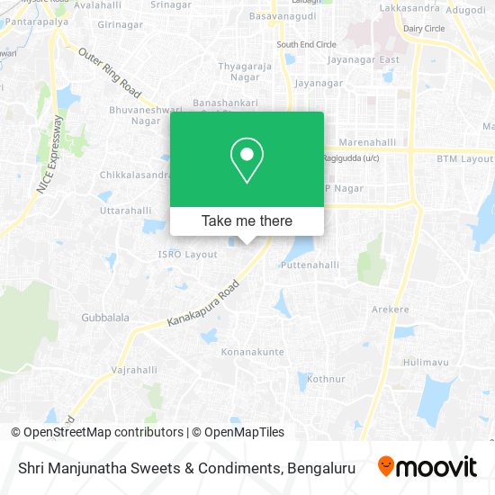 Shri Manjunatha Sweets & Condiments map