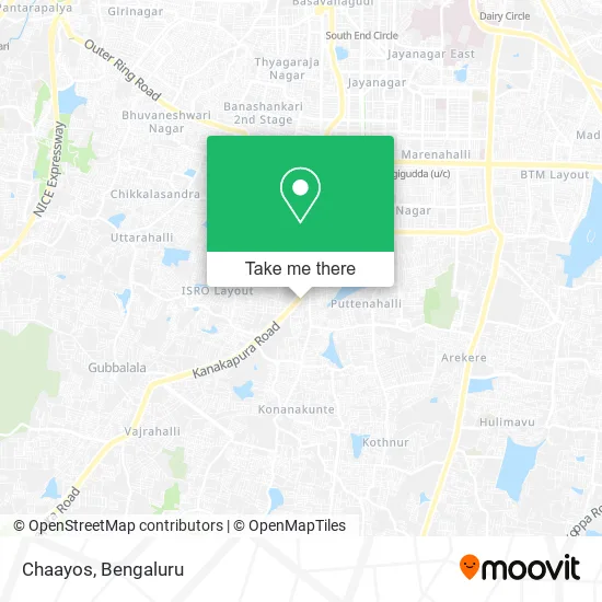 Chaayos map