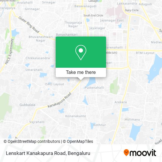 Lenskart Kanakapura Road map