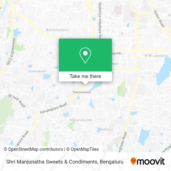 Shri Manjunatha Sweets & Condiments map