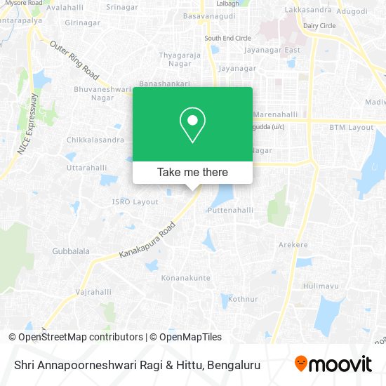 Shri Annapoorneshwari Ragi & Hittu map