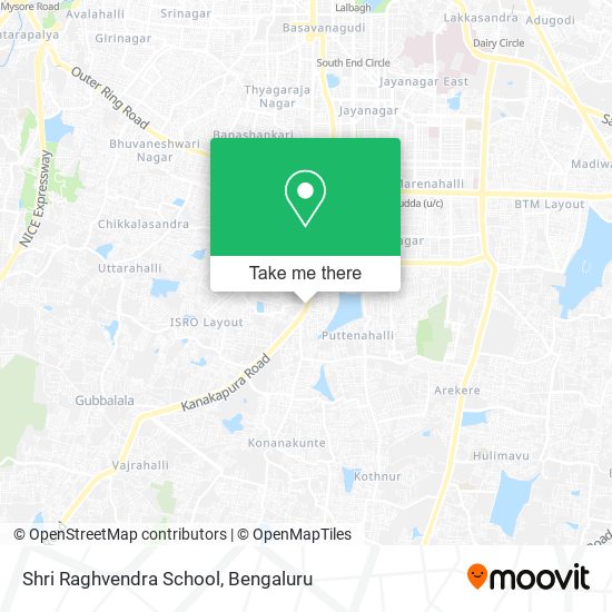 Shri Raghvendra School map