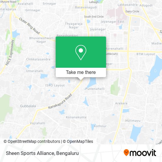 Sheen Sports Alliance map