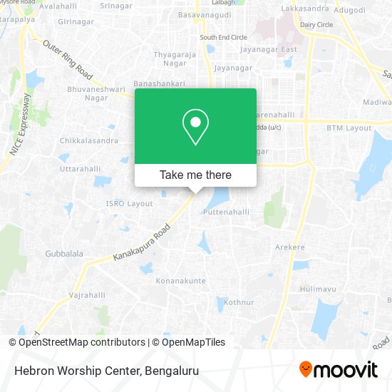 Hebron Worship Center map