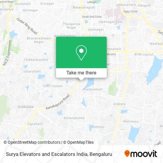 Surya Elevators and Escalators India map