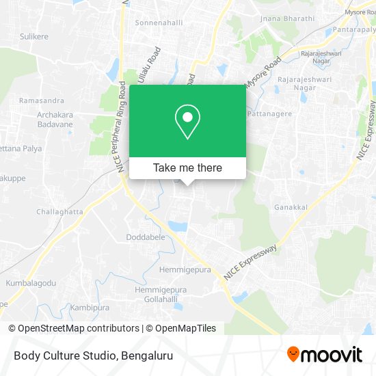 Body Culture Studio map