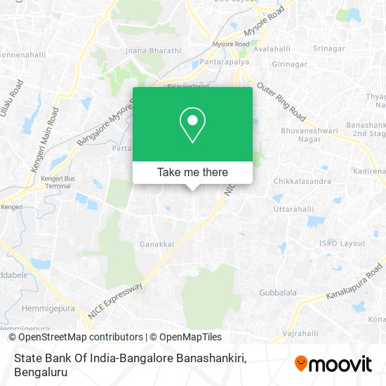 State Bank Of India-Bangalore Banashankiri map