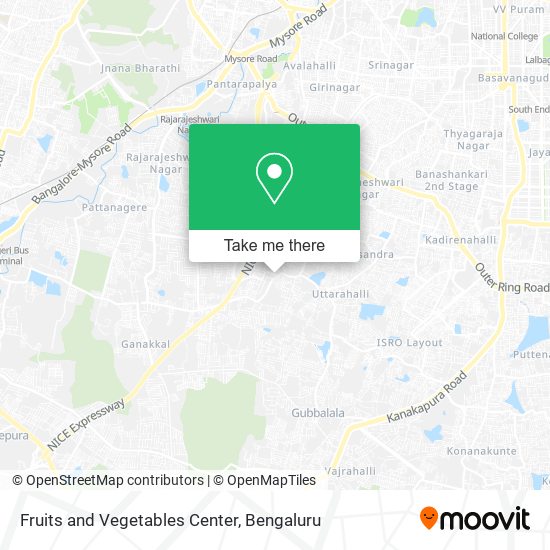 Fruits and Vegetables Center map