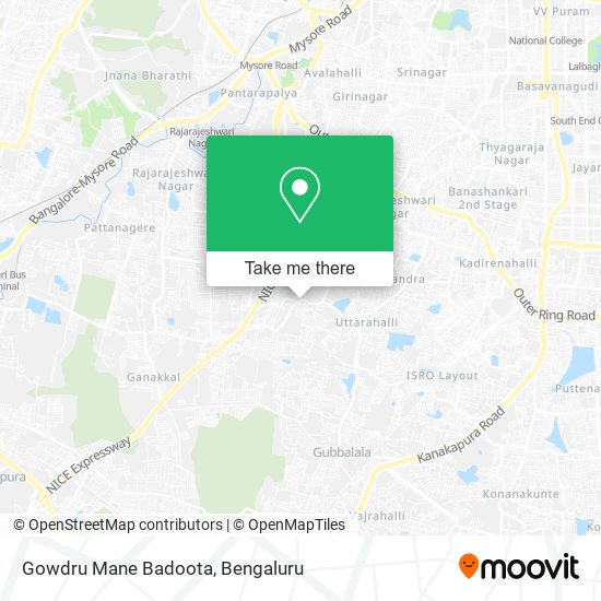 Gowdru Mane Badoota map