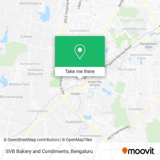 SVB Bakery and Condiments map