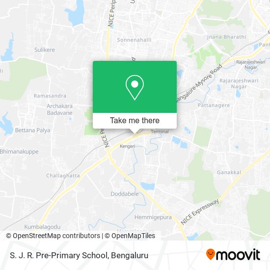 S. J. R. Pre-Primary School map