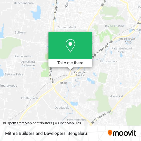 Mithra Builders and Developers map