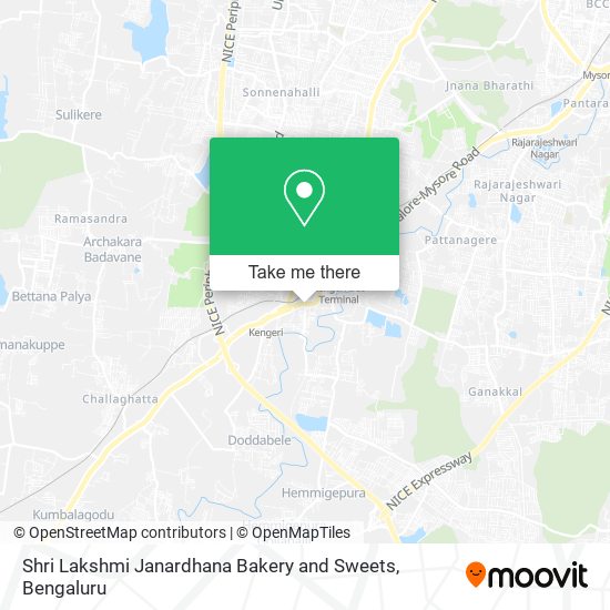 Shri Lakshmi Janardhana Bakery and Sweets map