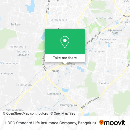 HDFC Standard Life Insurance Company map