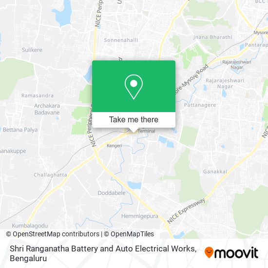 Shri Ranganatha Battery and Auto Electrical Works map