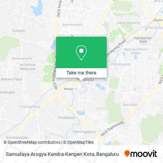 Samudaya Arogya Kendra-Kengeri Kota map